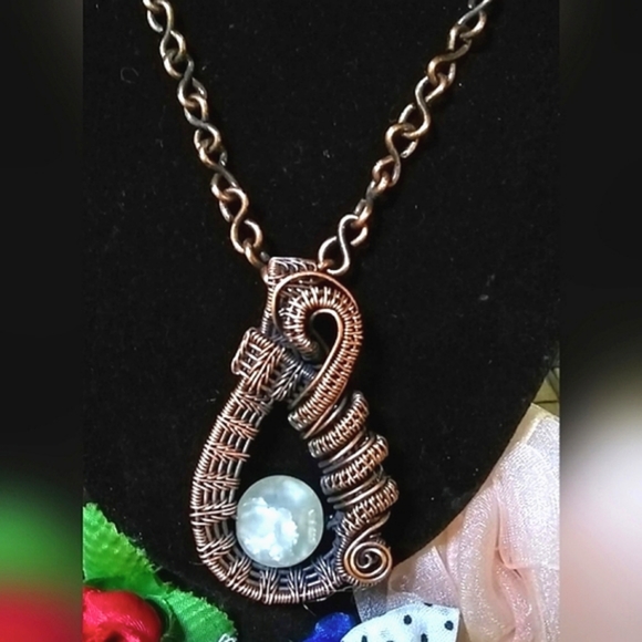 Handcrafted Cracked Quartz Necklace OOAK - Picture 6 of 13